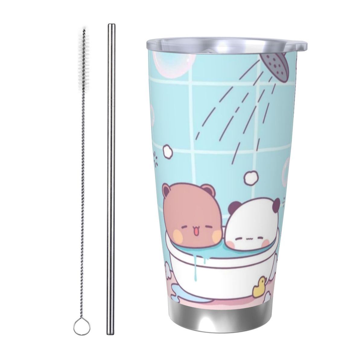 Vacuum Insulated Flask - Panda Bear Hug Bubu Dudu 20oz
