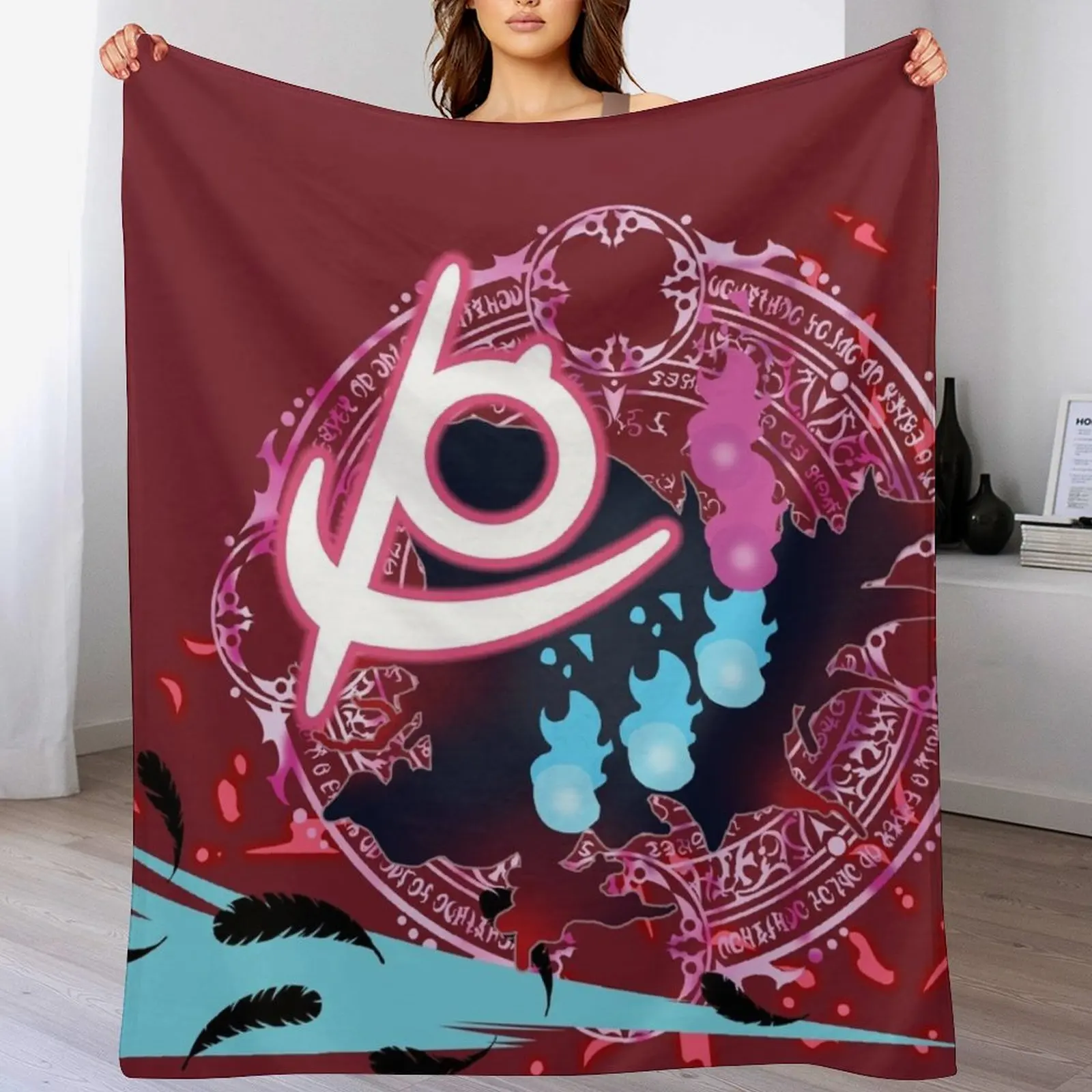 Outdoor Camping Jobs - FFXIV Reaper Job Mat Throw Blanket