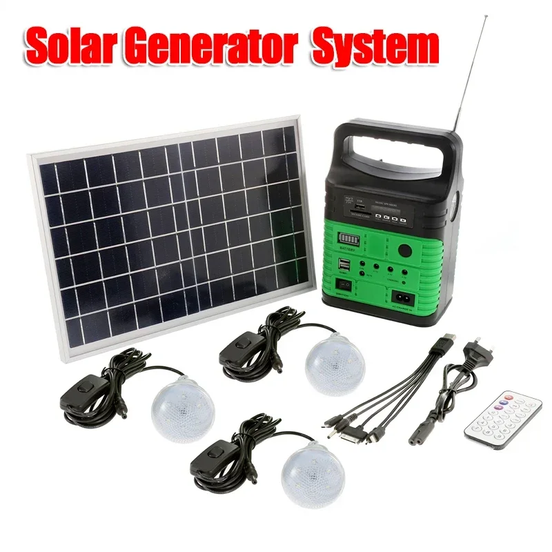 Camping Solar Lantern - Generator tenaga surya Kemah portabel, panel