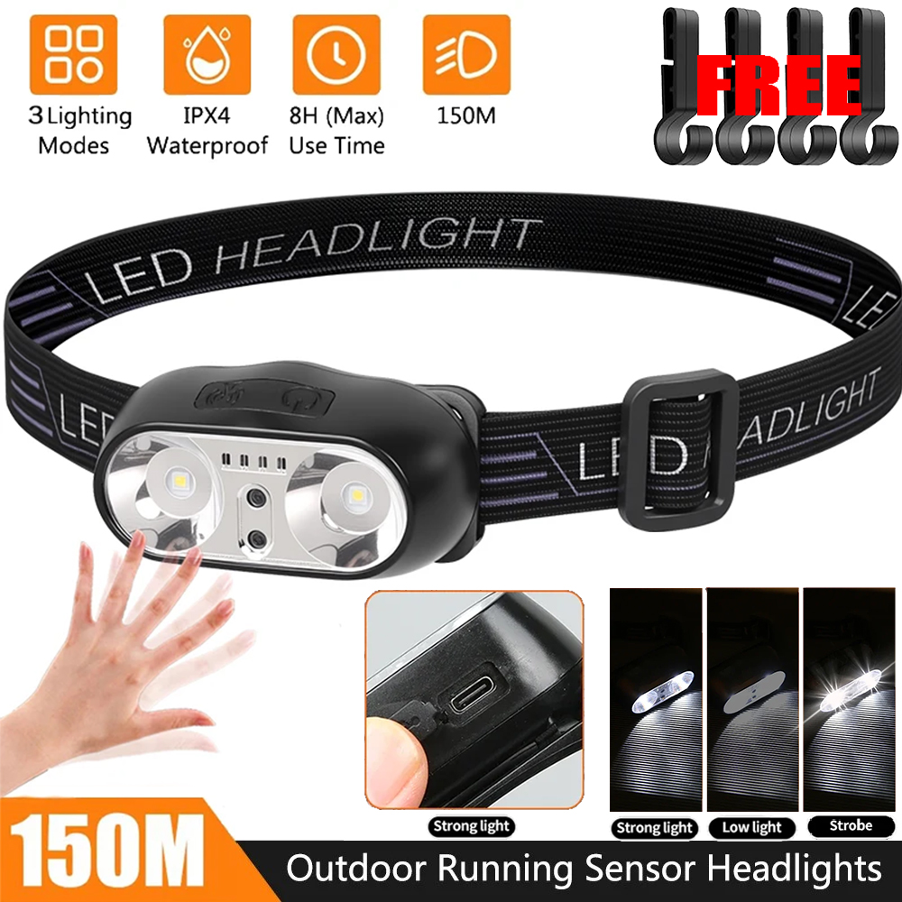 Headlamp - Lampu Depan Sensor Gerak XPE +