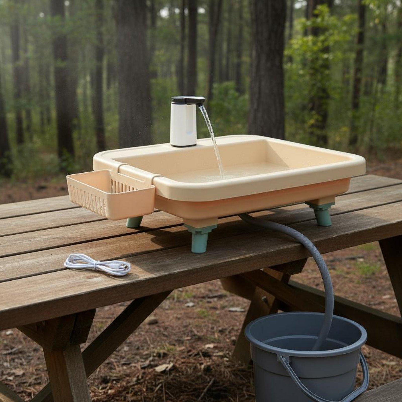 Outdoor Camp - Wastafel Camping Luar Ruangan Portabel dengan