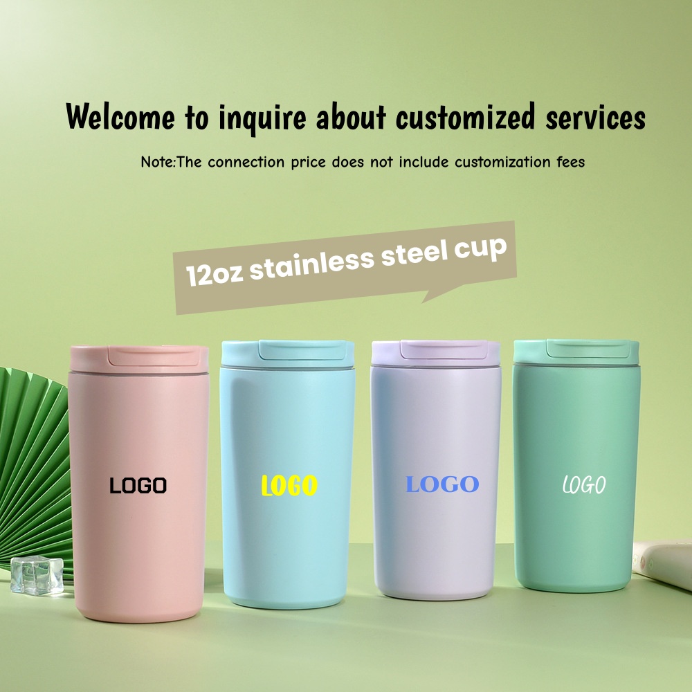 Vacuum Insulated Flask - 12OZ Cangkir Kopi Baja Tahan Karat
