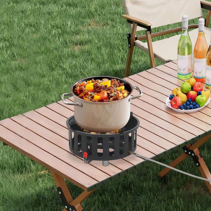 Outdoor Camping Gas Stove - Kompor Camping Portabel Dengan 3 Adaptor