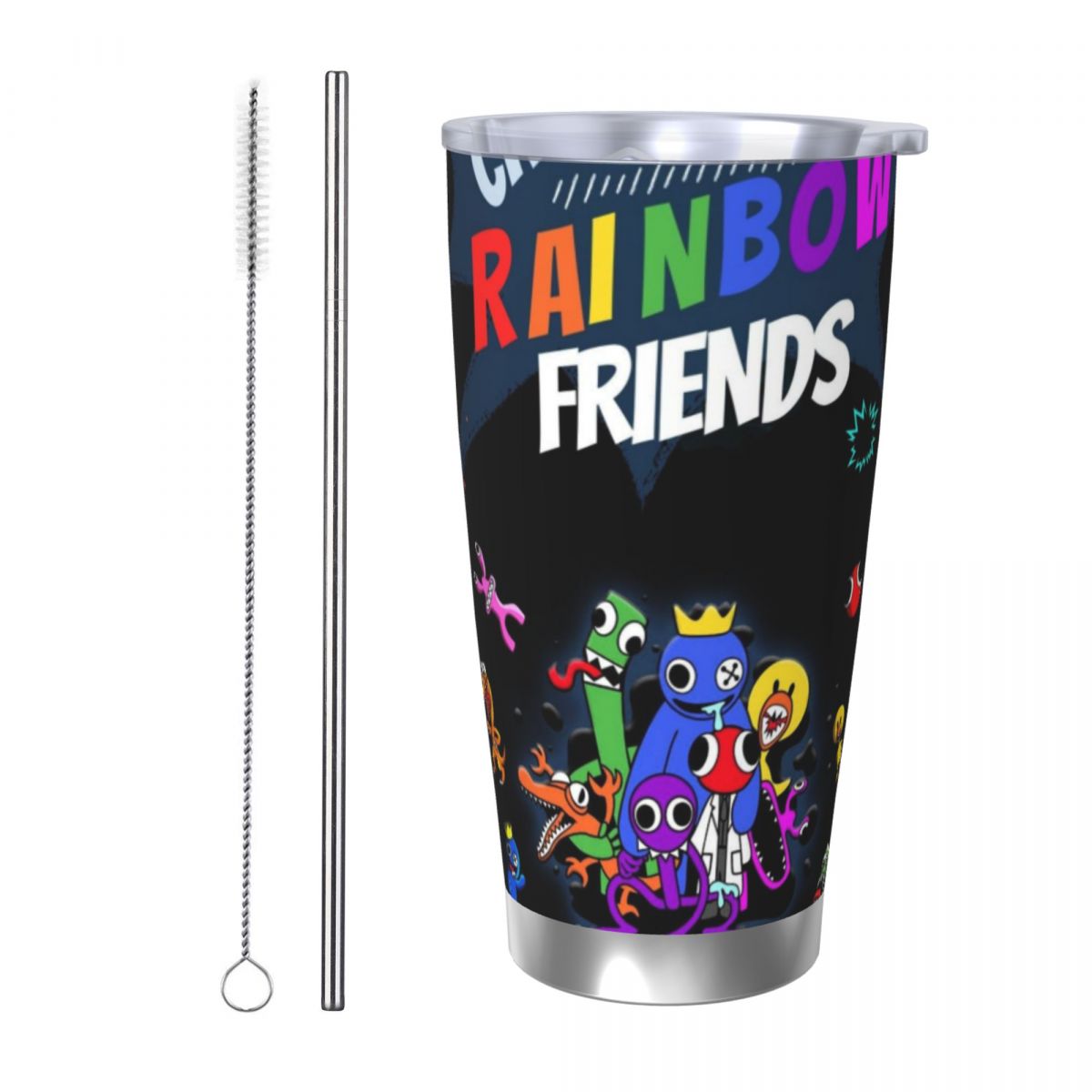 Vacuum Insulated Flask - R-Rainbow-Friends 20oz Cangkir Kopi Mobil Termal