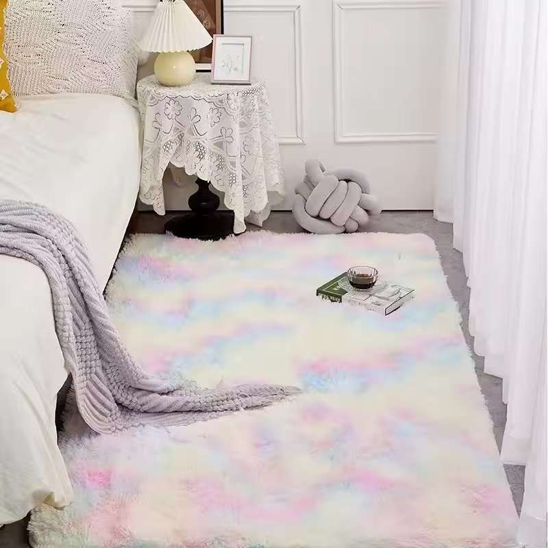 Outdoor Camping Games For Adults - Karpet Bulu Halus VIKAMA Motif Tie-dye
