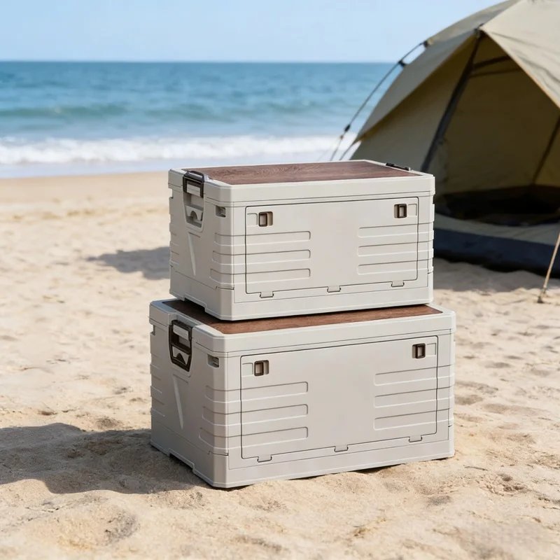 Outdoor Camping Bin - Kotak Penyimpanan Mobil untuk Berkemah di