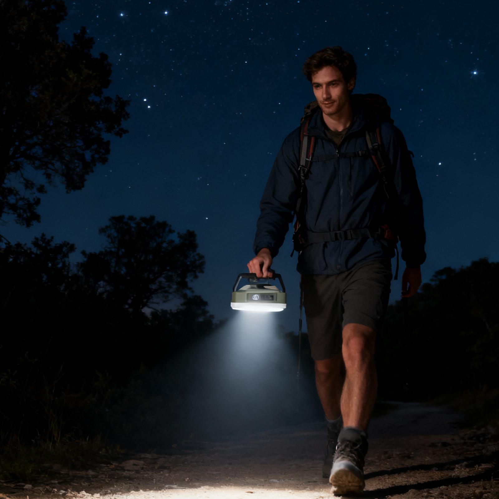 Outdoor Camping Jobs - Lampu Camping Isi Ulang dengan Peredupan