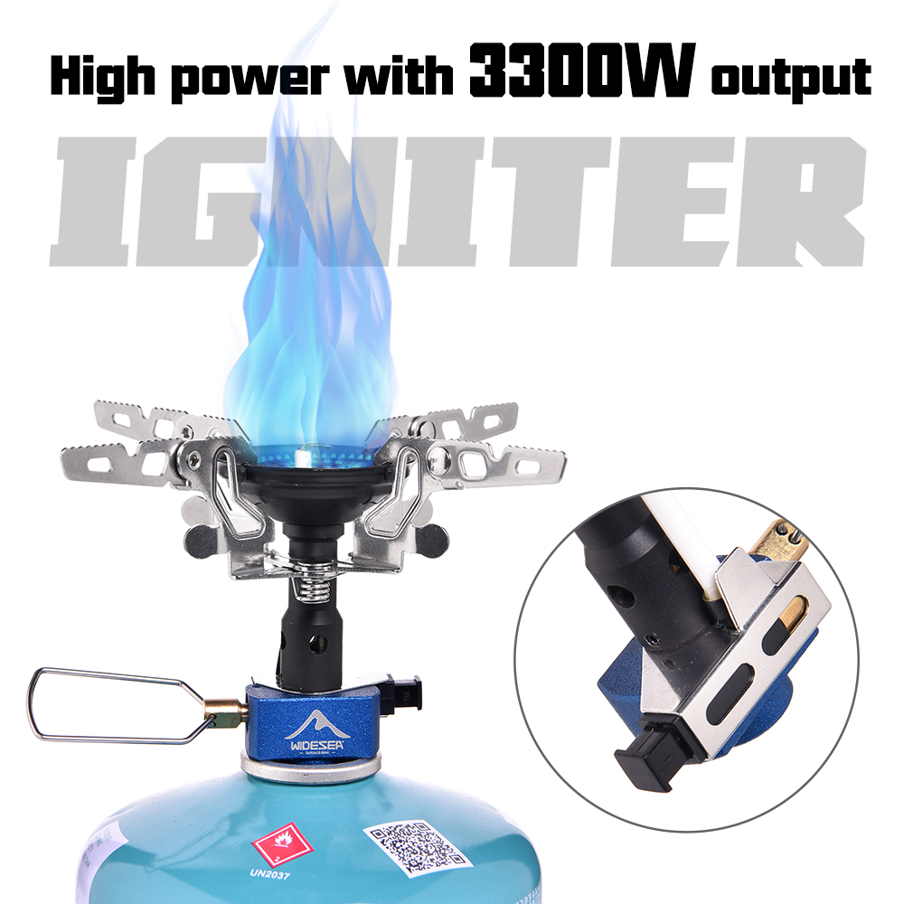 Outdoor Camping Gas Stove - Kompor Gas Outdoor 3300W dengan Pemantik,