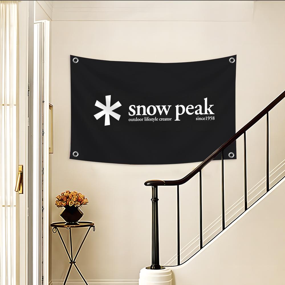 Outdoor Camping Brand - Bendera Merek Snow P-peak Bendera Kustom