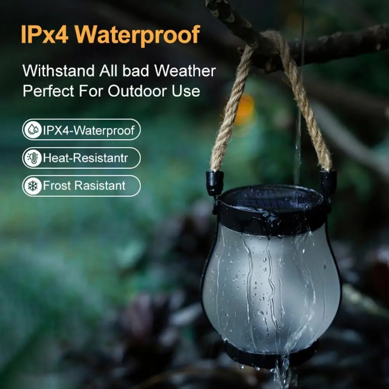Lampu Api Surya USB Isi Ulang  - Camping Solar Lantern ulasan dan harga