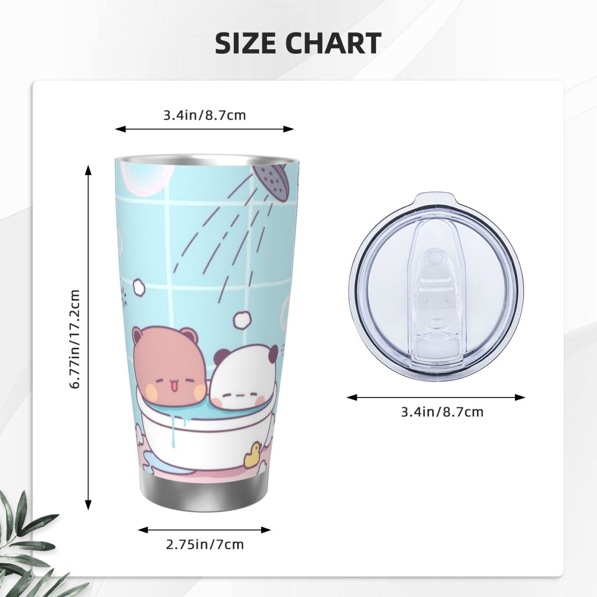Panda Bear Hug Bubu Dudu 20oz  - Vacuum Insulated Flask ulasan dan harga
