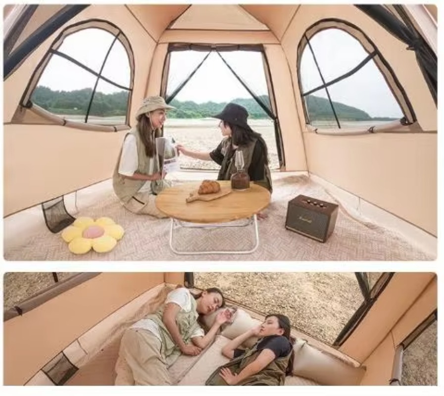 Tenda Atap Portabel Bahan Oxfo - Outdoor Camping Tent Waterproof ulasan dan harga