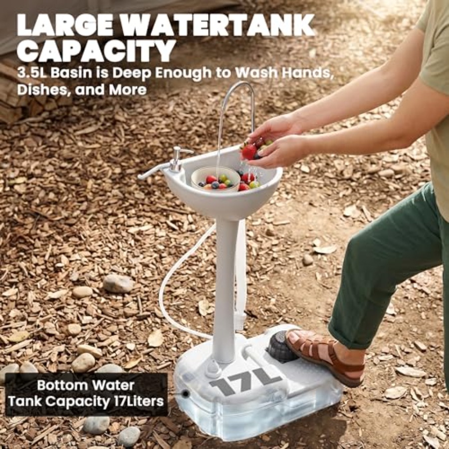 Wastafel portabel untuk RV dan - Outdoor Camp ulasan dan harga