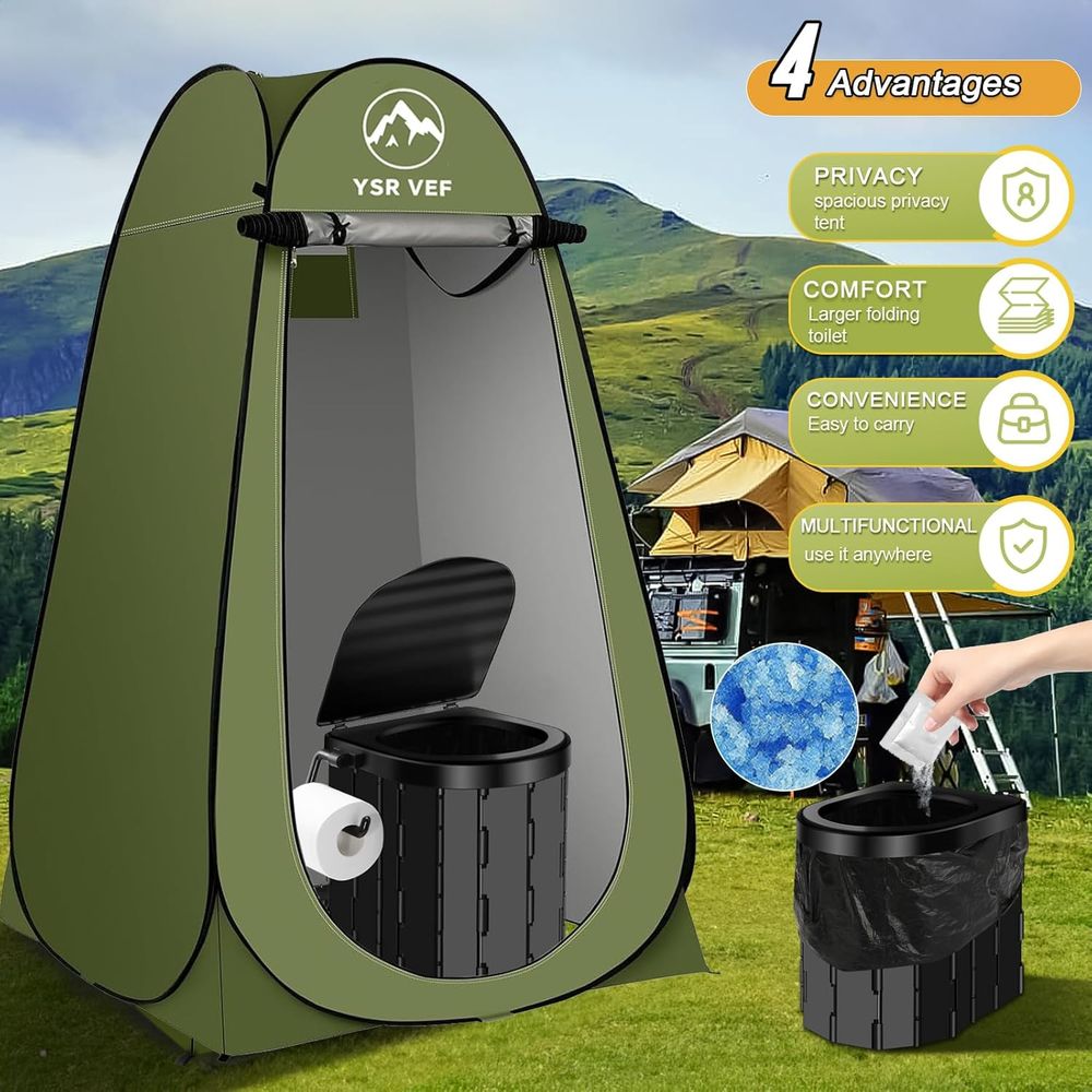 Perlengkapan Toilet Portabel,  - Outdoor Camp ulasan dan harga