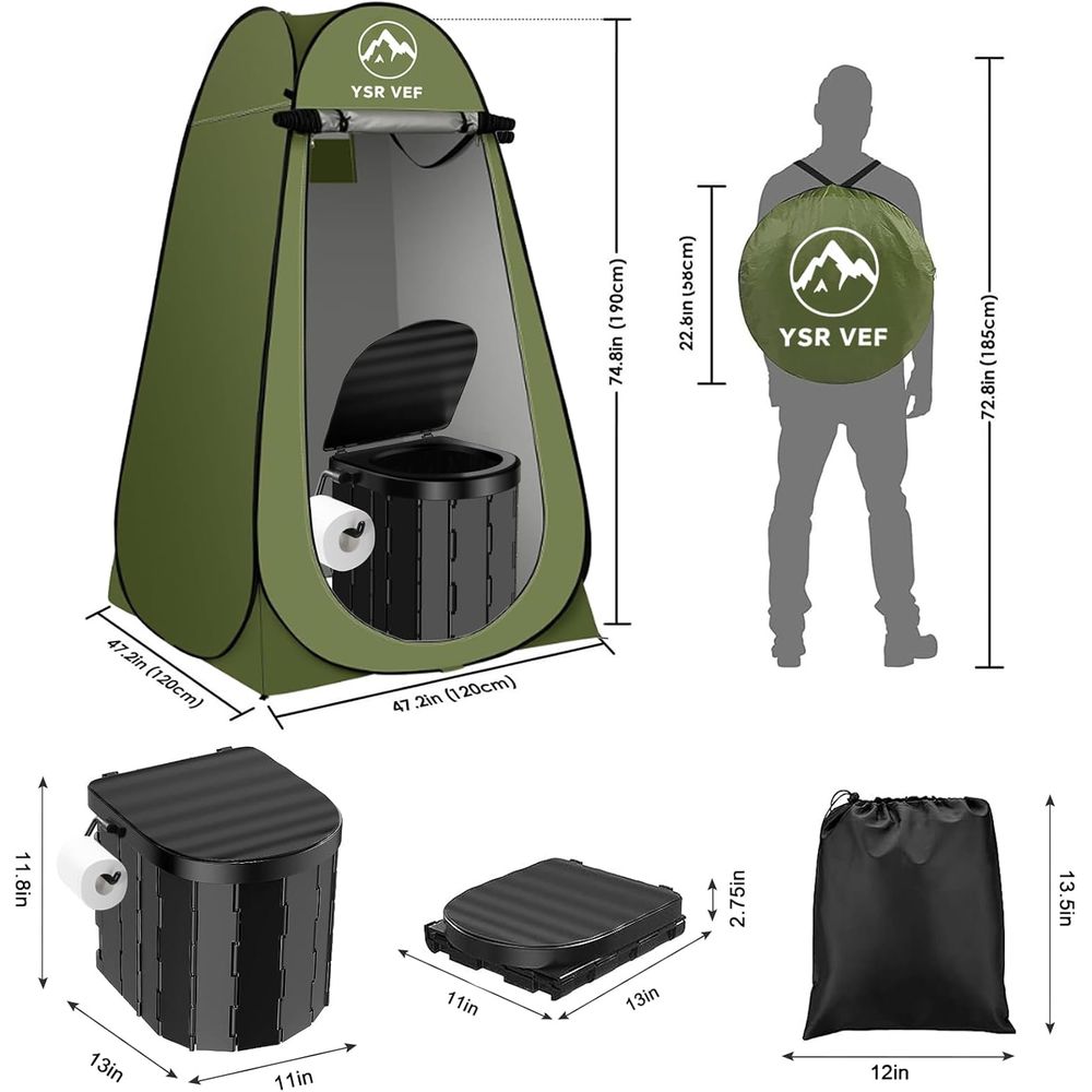 Perlengkapan Toilet Portabel,  - Outdoor Camp ulasan dan harga