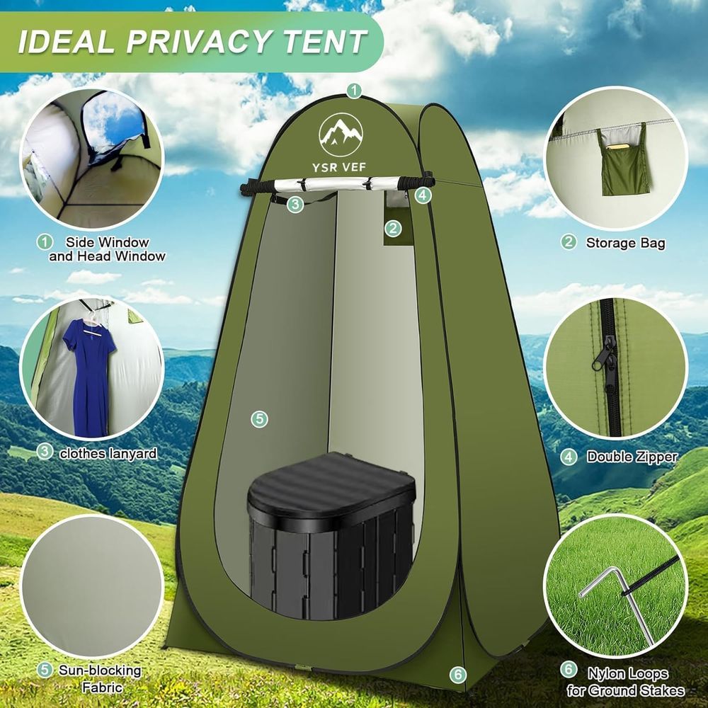 Perlengkapan Toilet Portabel,  - Outdoor Camp ulasan dan harga