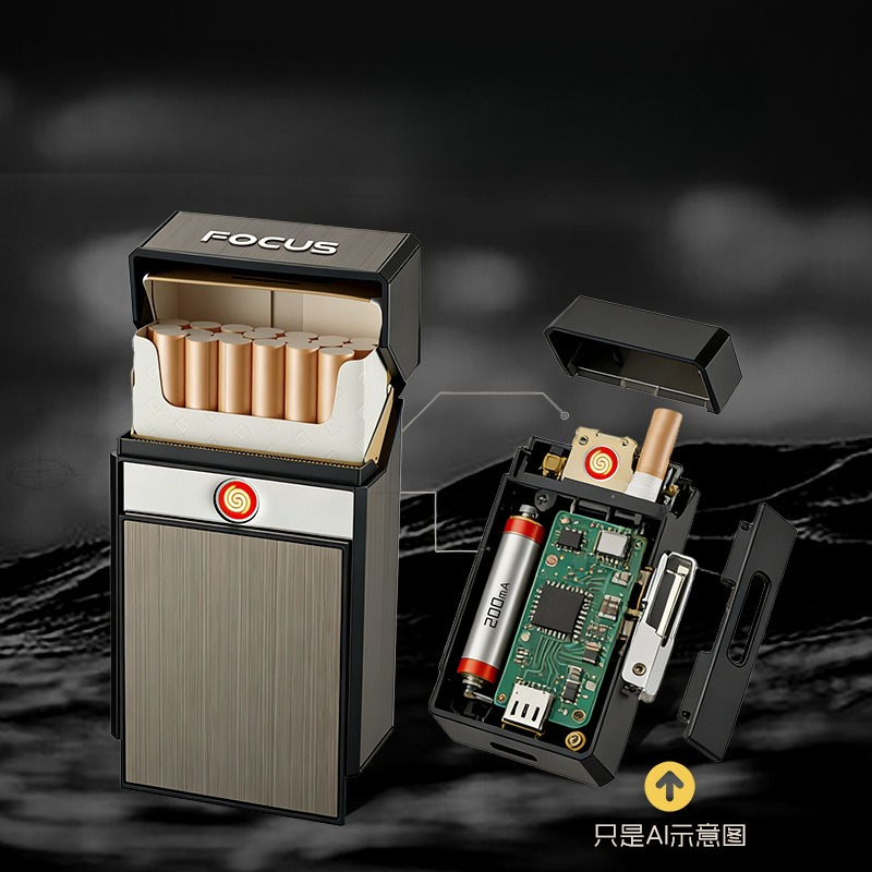Kotak pemantik rokok USB baru, - Outdoor Windproof Lighter ulasan dan harga