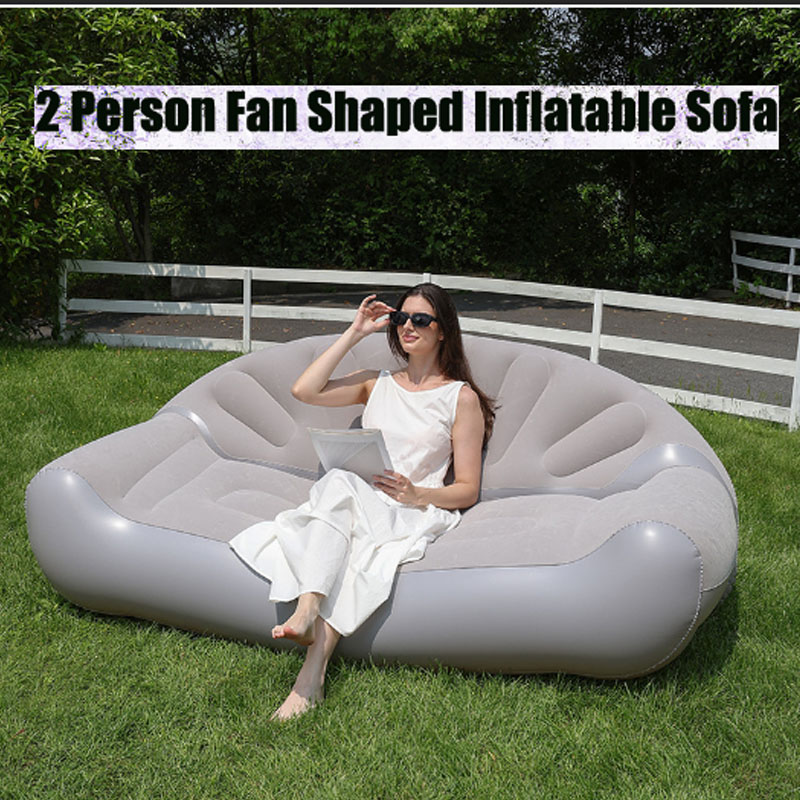 Sofa Tiup Bentuk Kipas untuk 2 - Outdoor Camping Fans ulasan dan harga