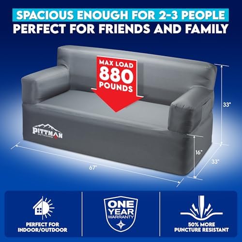 Pittman - Sofa Tiup dengan Pom - Outdoor Camping And Glamping ulasan dan harga