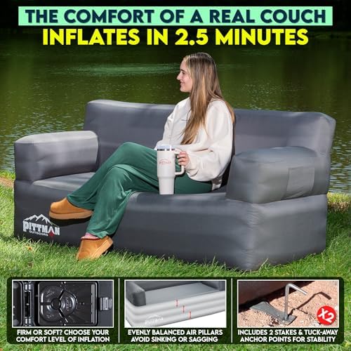 Pittman - Sofa Tiup dengan Pom - Outdoor Camping And Glamping ulasan dan harga