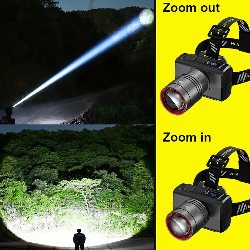 Lampu Kepala LED Digital 2026  - Headlamp ulasan dan harga