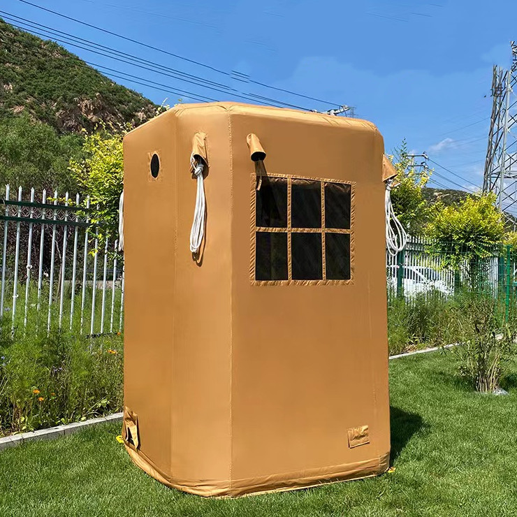 Tenda Tiup Anti Air Empat Musi - Outdoor Camping Toilet Tent ulasan dan harga