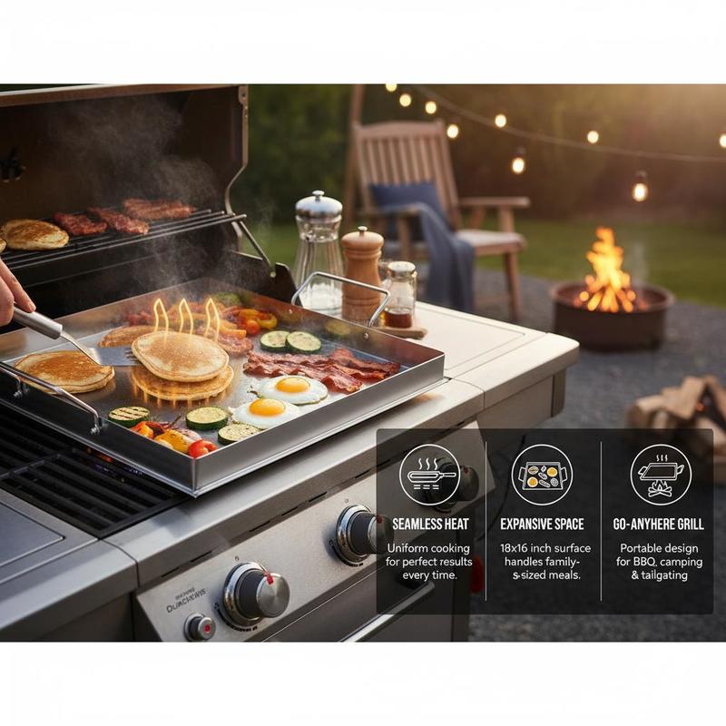 Wajan Panggang Datar Universal - Outdoor Camping Essentials ulasan dan harga