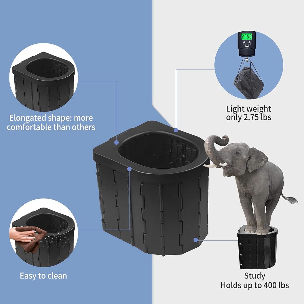 Toilet Portabel, Pispot Campin - Outdoor Camping Toilet Tent ulasan dan harga