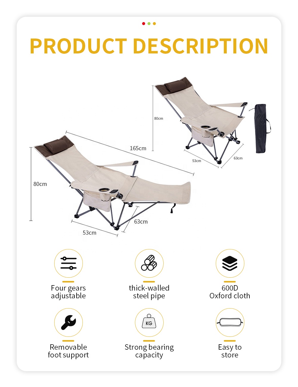 Kursi Lipat Portabel, Ringan,  - Outdoor Camping Folding Chairs ulasan dan harga