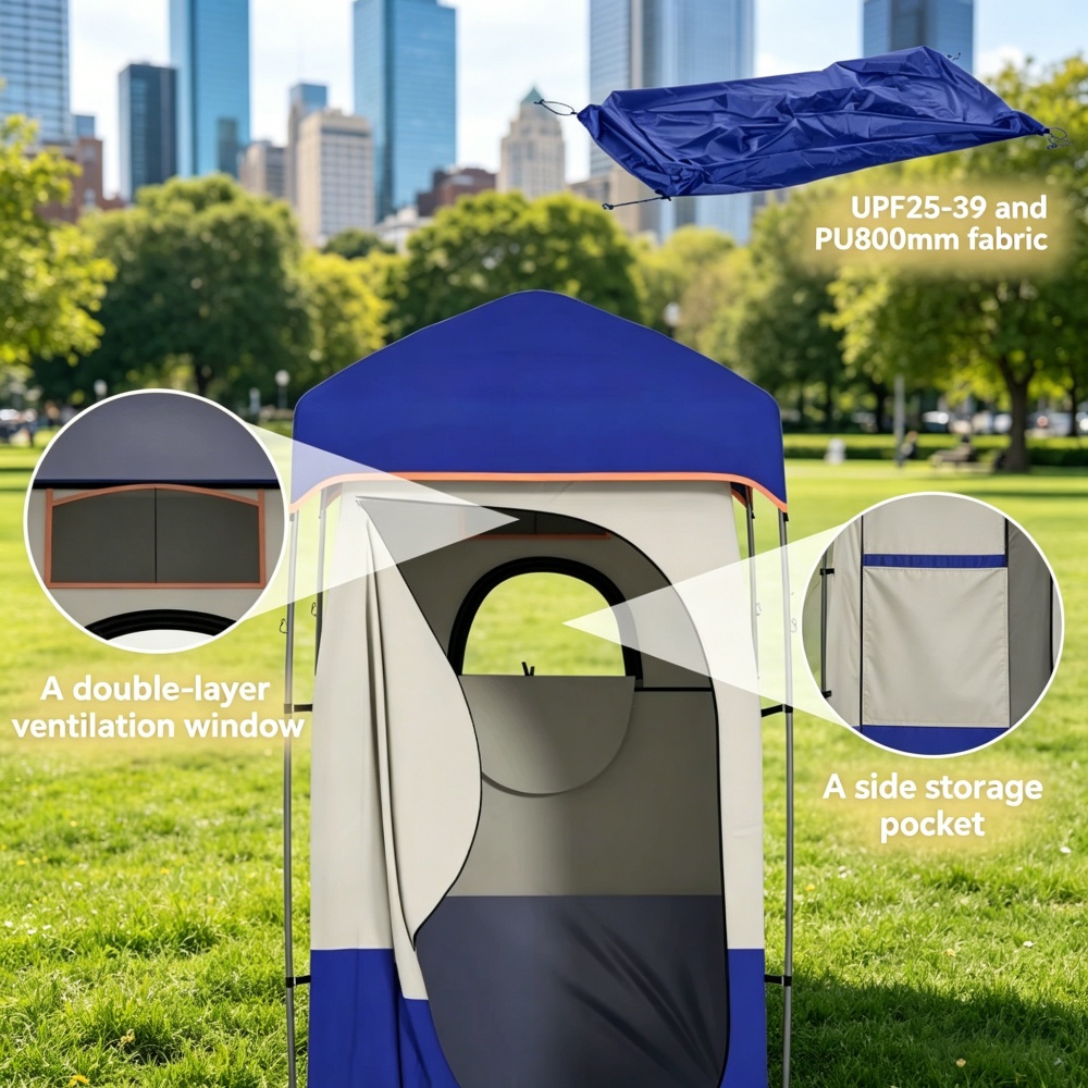 Tenda Mandi Camping Pop Up Rua - Outdoor Camping Toilet Tent ulasan dan harga