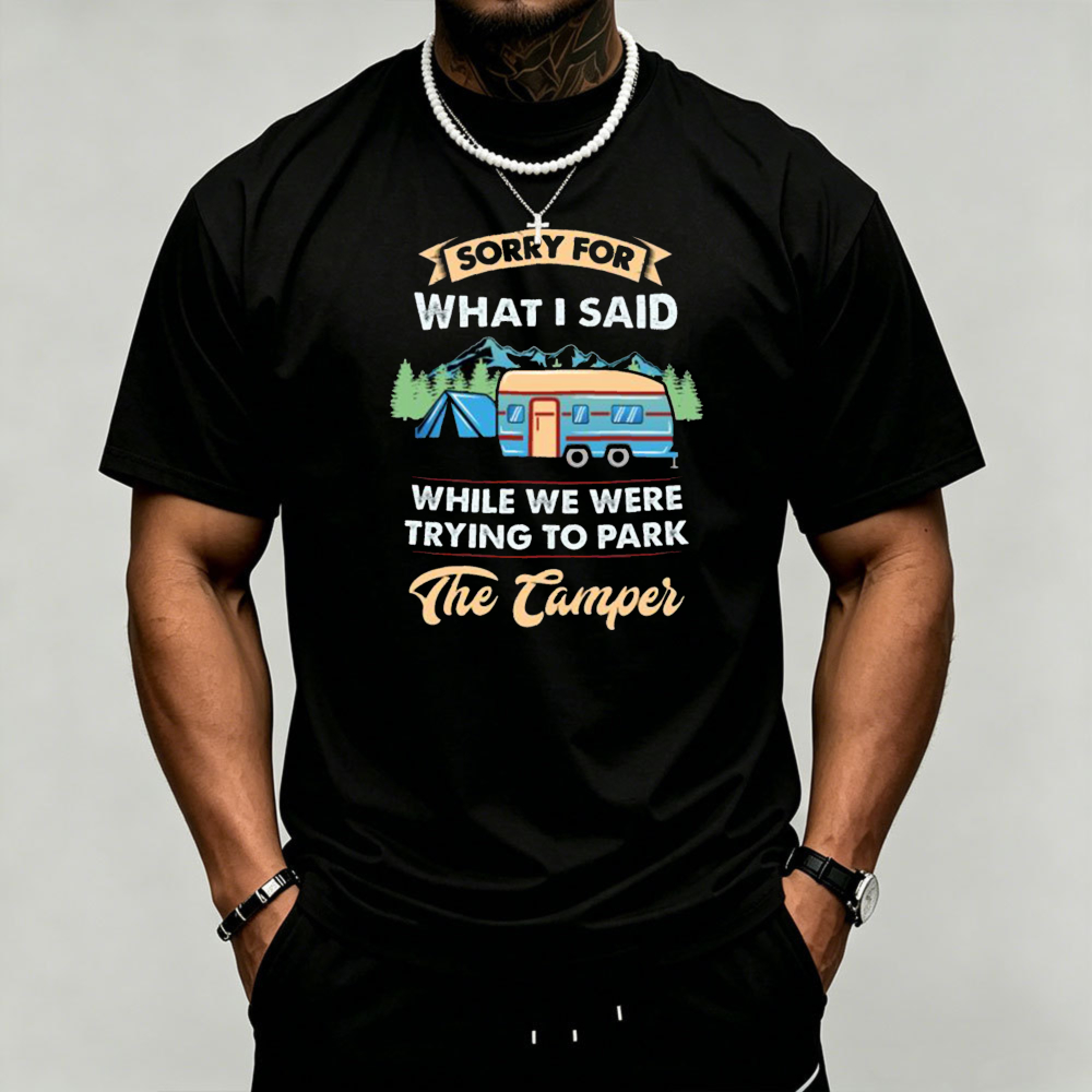 Kaos Pria Bergambar Camper Tra - Outdoor Camping Quotes ulasan dan harga
