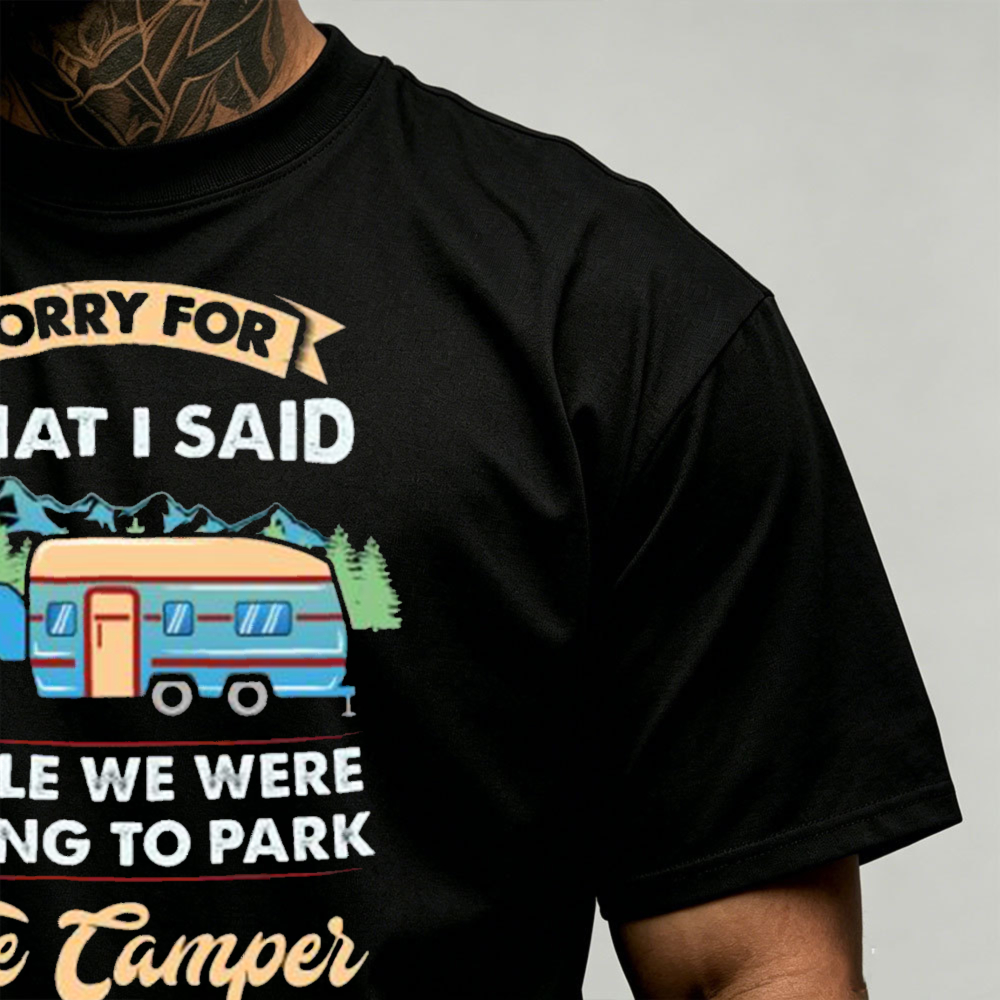 Kaos Pria Bergambar Camper Tra - Outdoor Camping Quotes ulasan dan harga