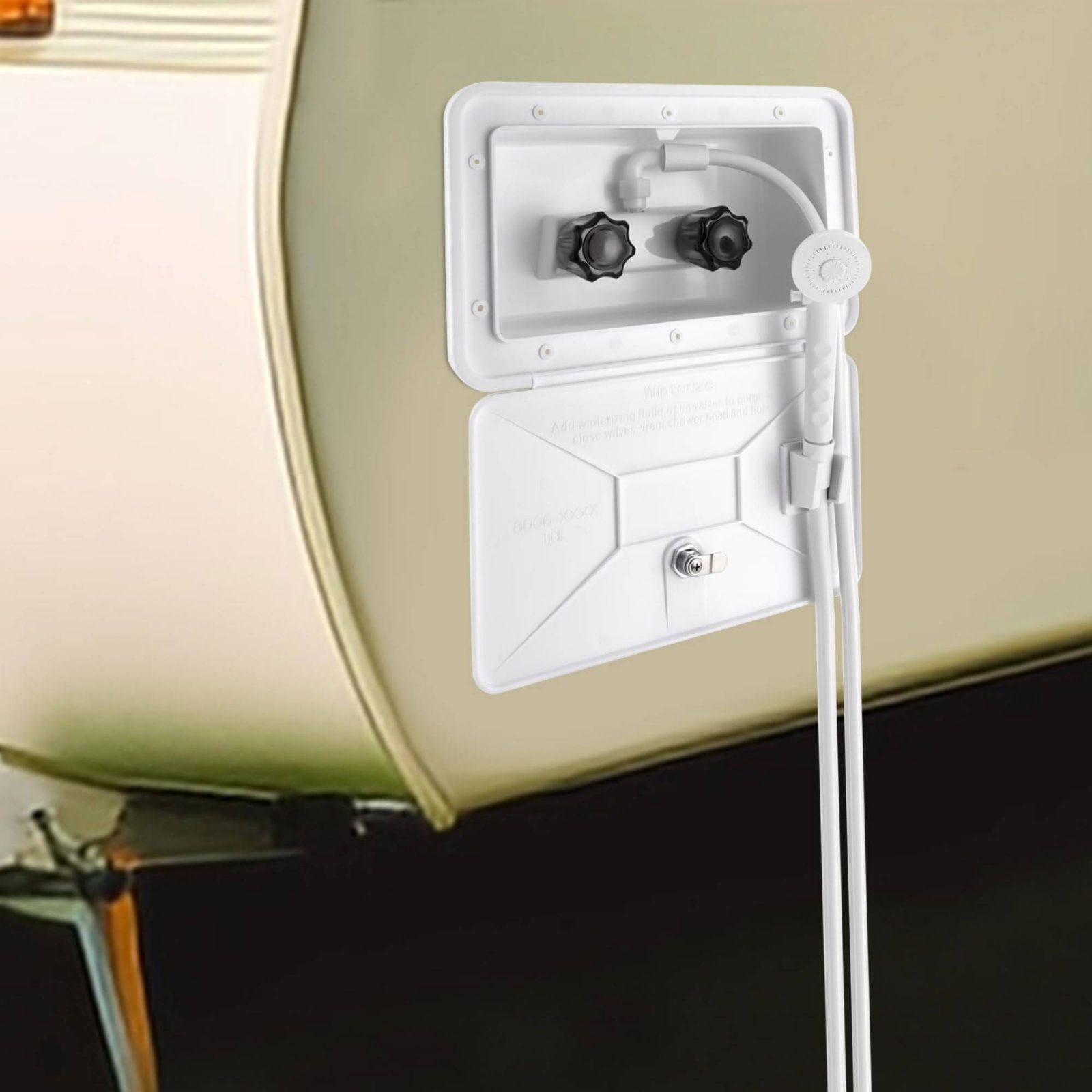 Kotak Shower Eksterior RV Komp - Outdoor Camping Box ulasan dan harga