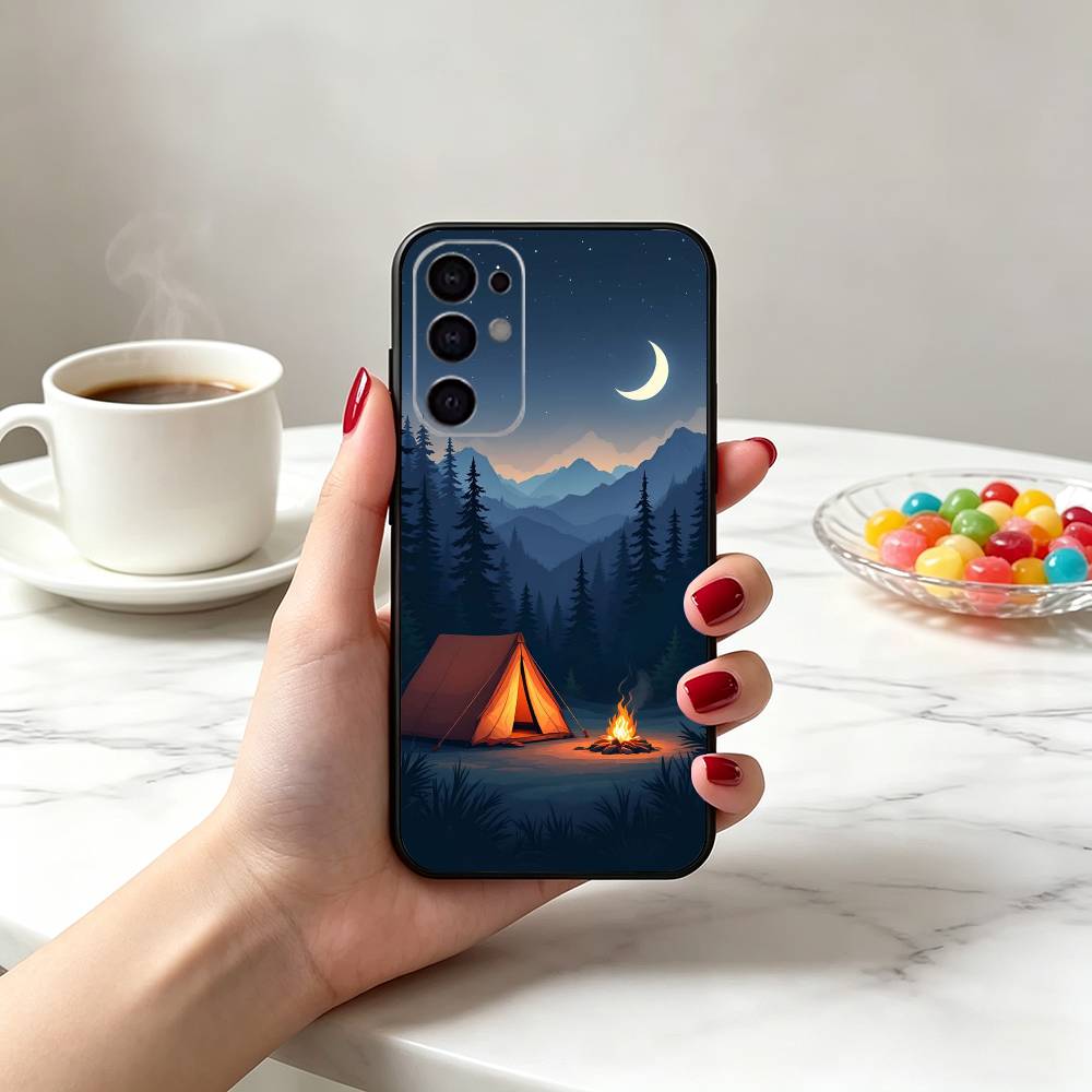 Casing Ponsel Motif Alam Gunun - Outdoor Camping Quotes ulasan dan harga