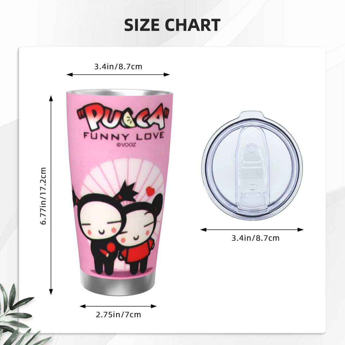 Cute Cartoon Pucca 20oz Cangki - Vacuum Insulated Flask ulasan dan harga
