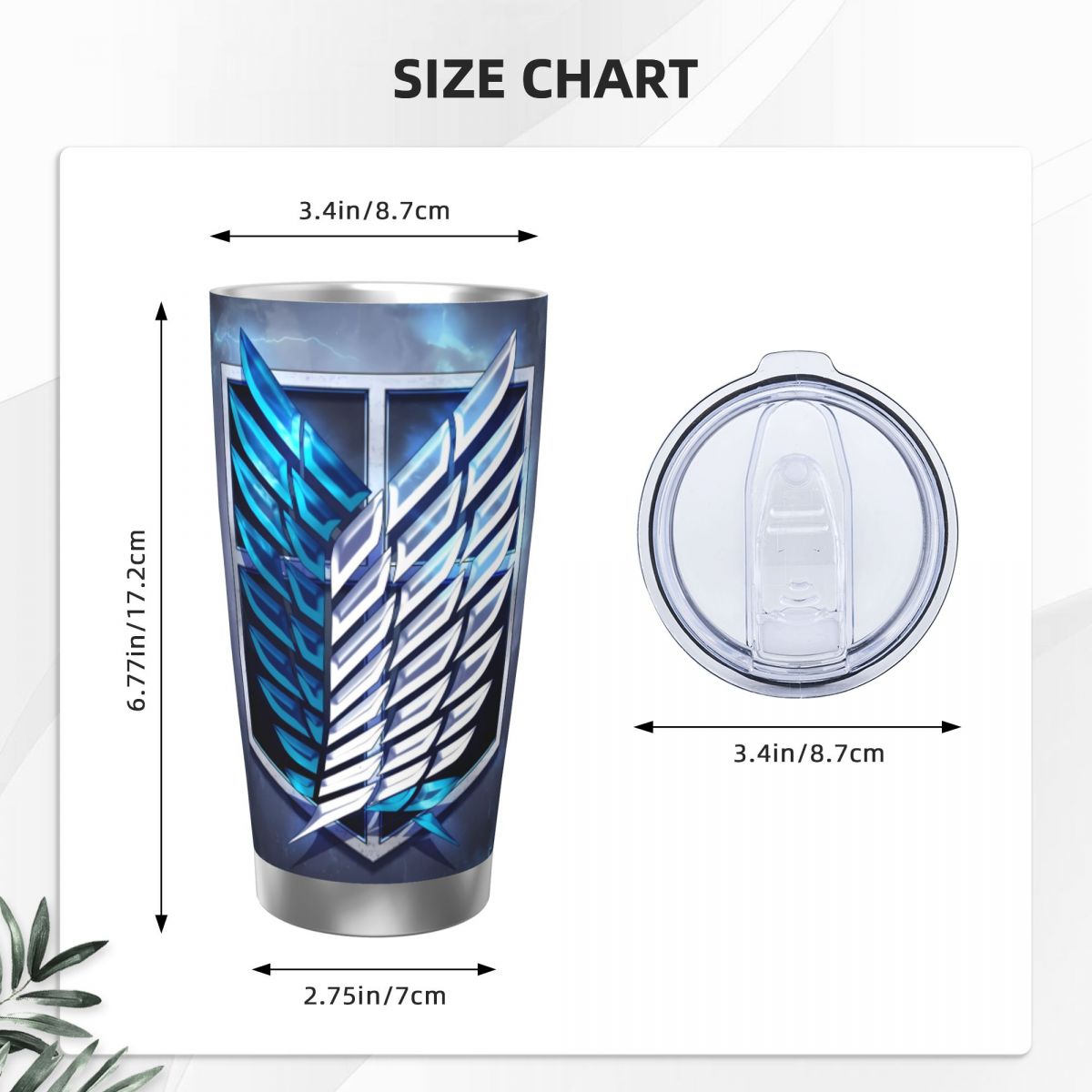 Attack On Titan 20oz Cangkir K - Vacuum Insulated Flask ulasan dan harga