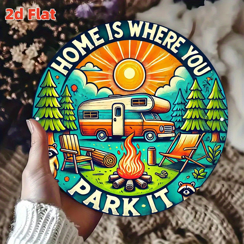 Papan hiasan dinding kayu bert - Outdoor Camping Quotes ulasan dan harga