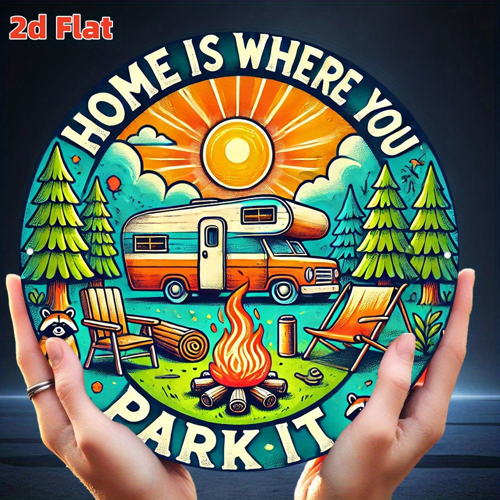 Papan hiasan dinding kayu bert - Outdoor Camping Quotes ulasan dan harga
