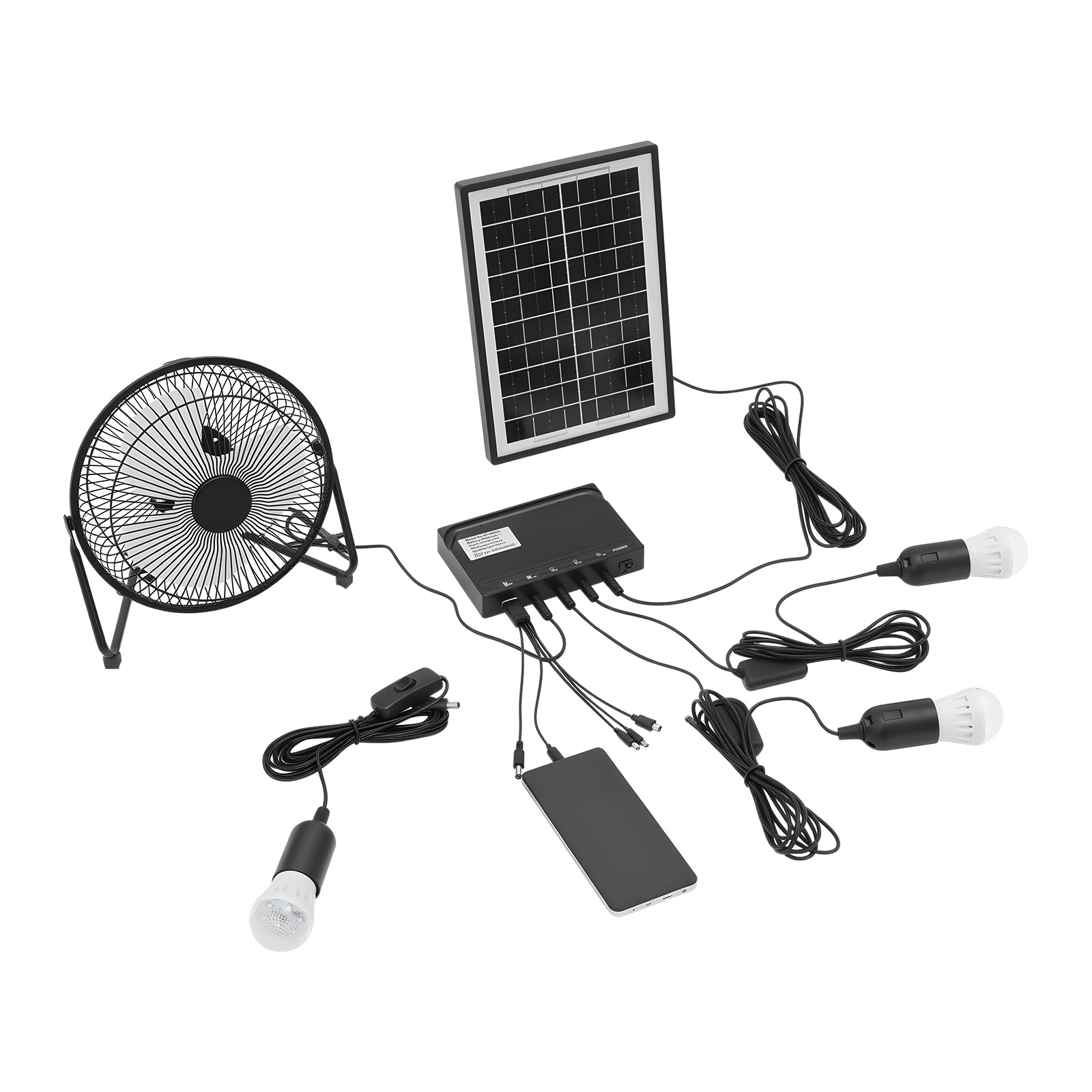 Kit Kipas dan Lampu Tenaga Sur - Camping Solar Lantern ulasan dan harga