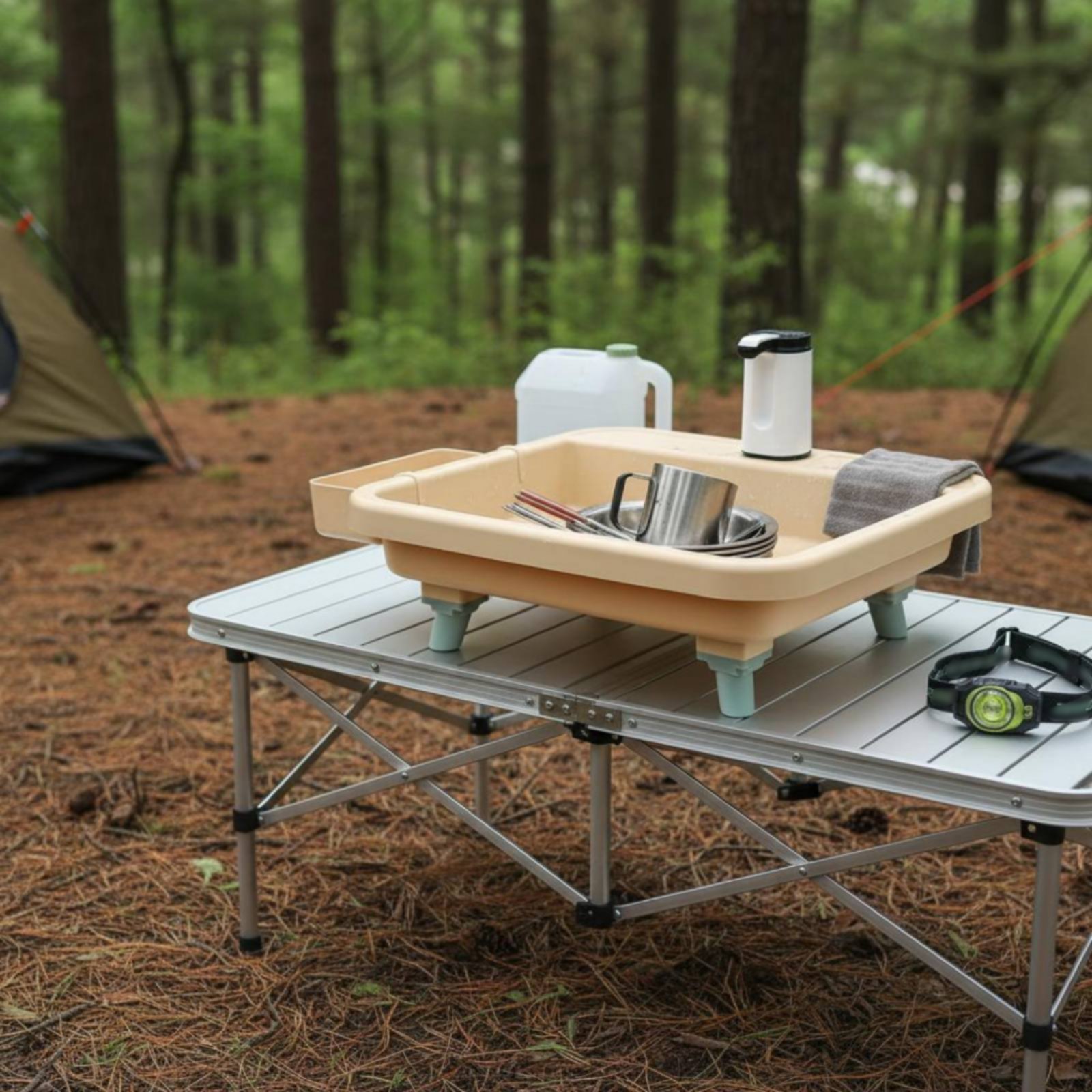 Stasiun Cuci Tangan Portabel d - Outdoor Camp ulasan dan harga