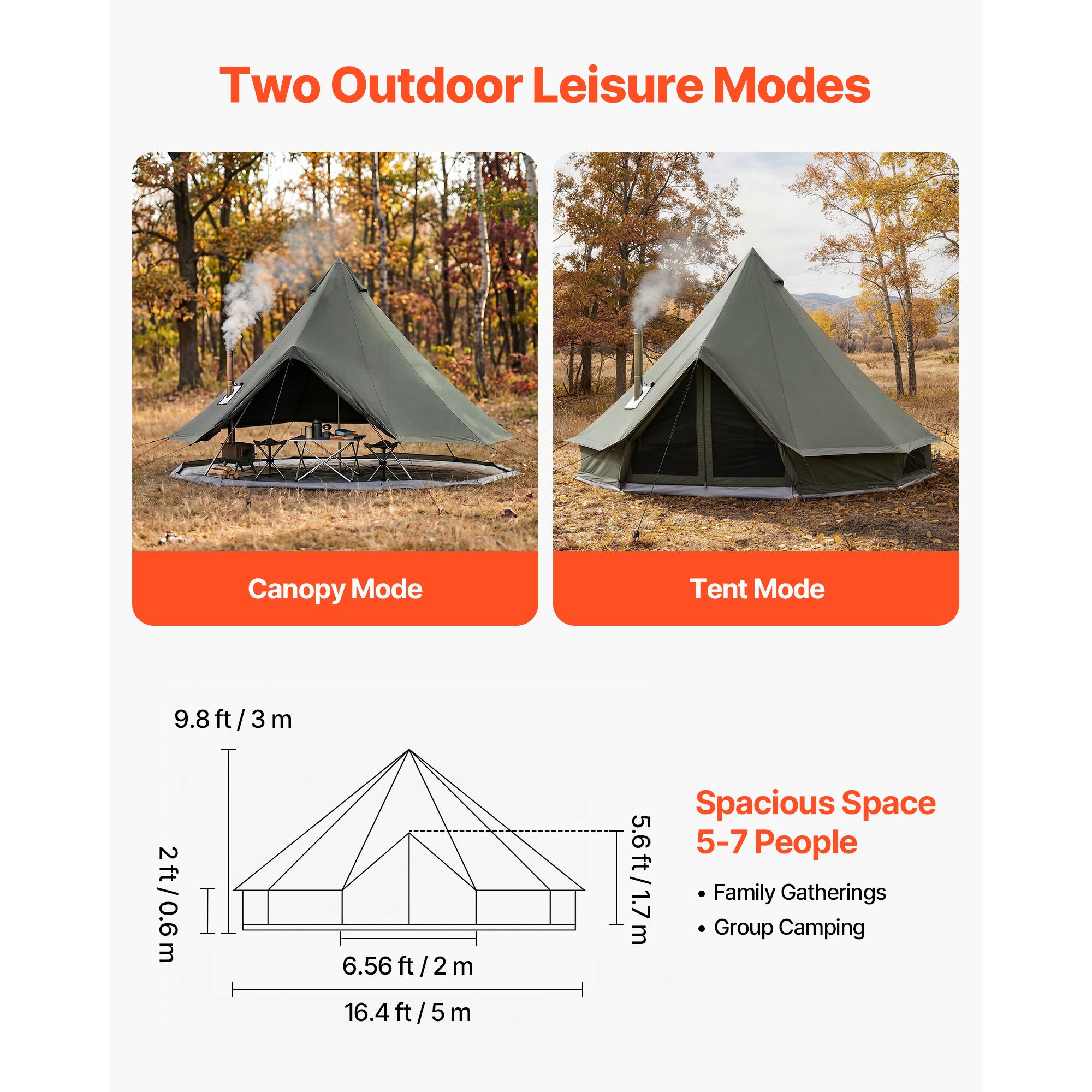 Tenda Kanvas Bell, Tenda Yurt  - Outdoor Camping And Glamping ulasan dan harga