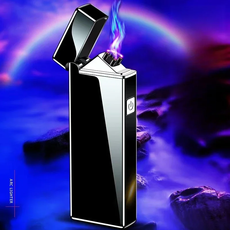 Pemantik tanpa api busur ganda - Outdoor Windproof Lighter ulasan dan harga