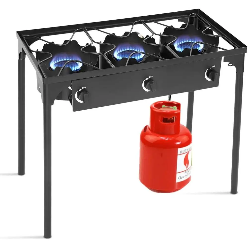 Kompor Gas Propana 3 Tungku Po - Outdoor Camping Gas Stove ulasan dan harga