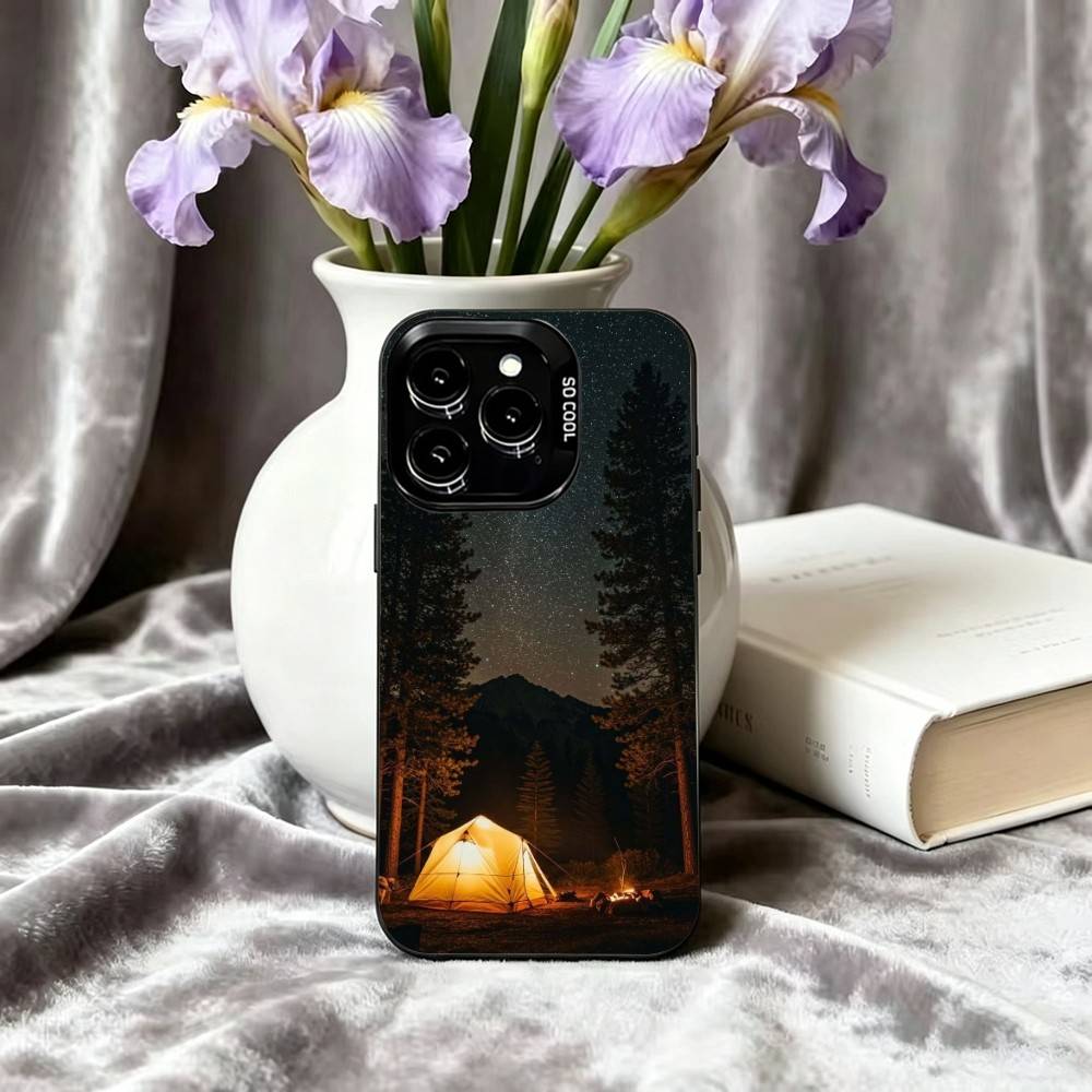 Casing Ponsel Motif Alam Gunun - Outdoor Camping Quotes ulasan dan harga